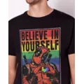 Believe In Yourself Rainbow Deadpool T Shirt at Spencer's
