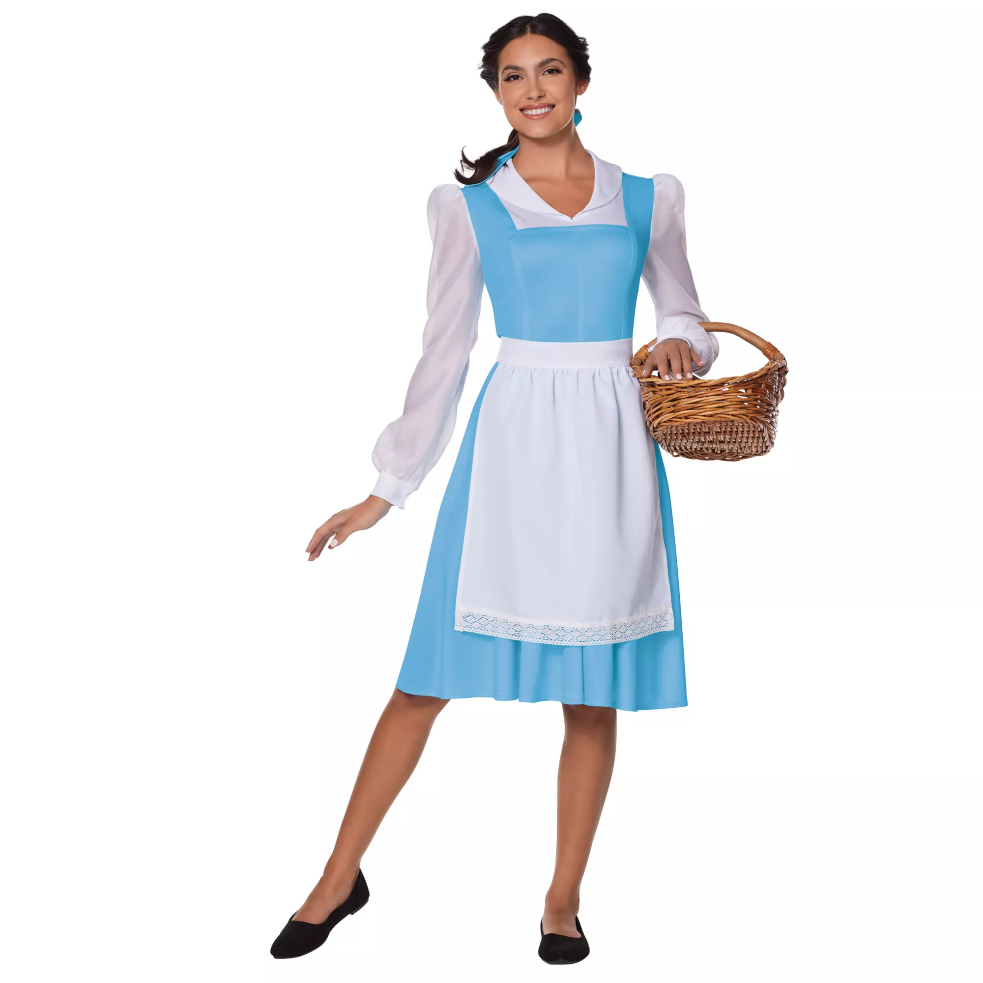 Adult Belle Blue Dress Costume - Disney Princess at Spirit Halloween