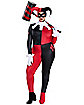 Adult Harley Quinn Plus Size Catsuit Costume - DC Villains