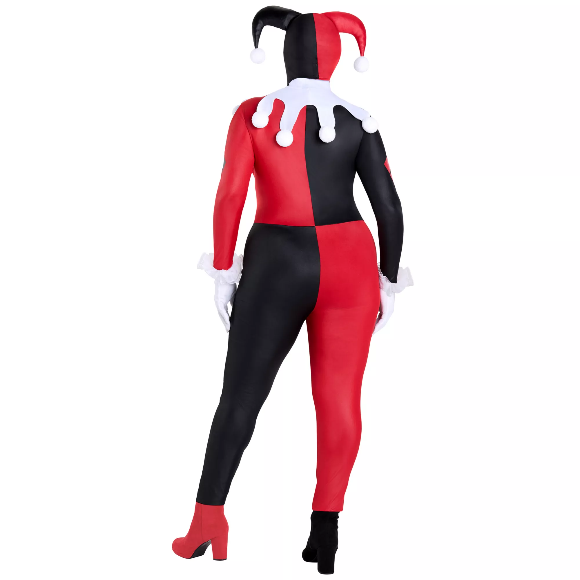 Adult Harley Quinn Plus Size Catsuit Costume - DC Villains at Spirit Halloween
