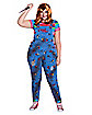 Adult Plus Size Chucky Overalls Costume