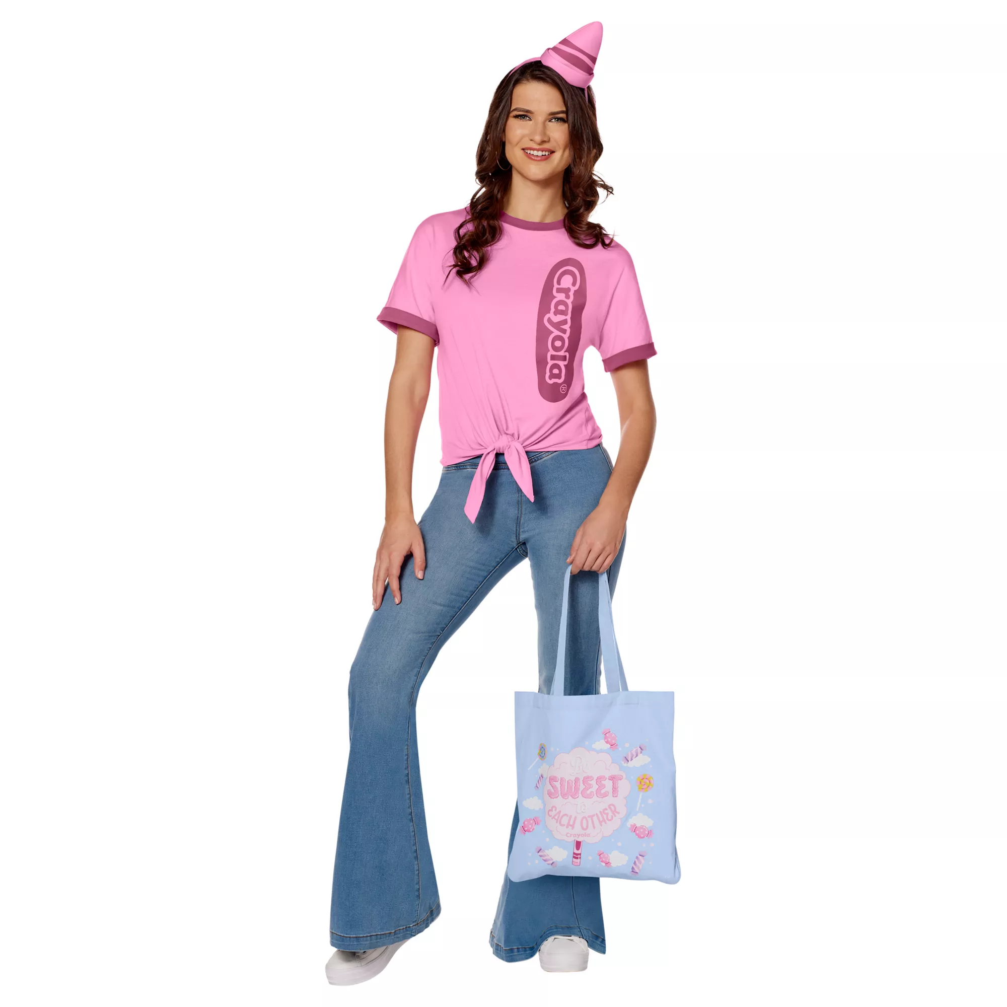 Adult Be Sweet Pink Crayon Costume Kit - Crayola at Spirit Halloween