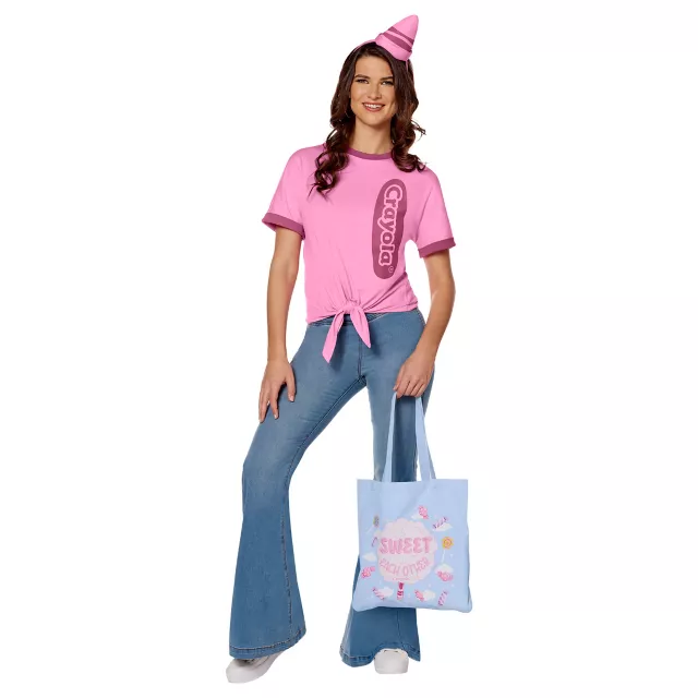 Adult Be Sweet Pink Crayon Costume Kit - Crayola at Spirit Halloween