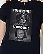 Chucky Before and After Coffee T Shirt