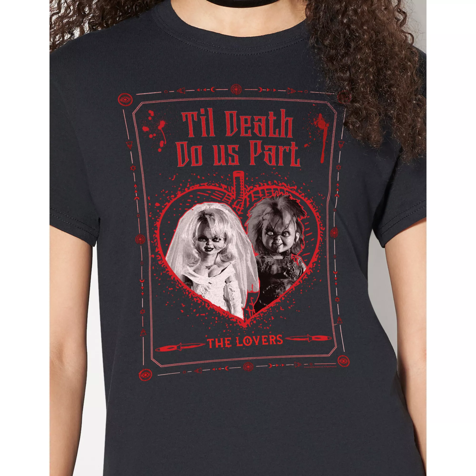 Til Death Do Us Part Chucky and Tiffany T Shirt at Spencer's
