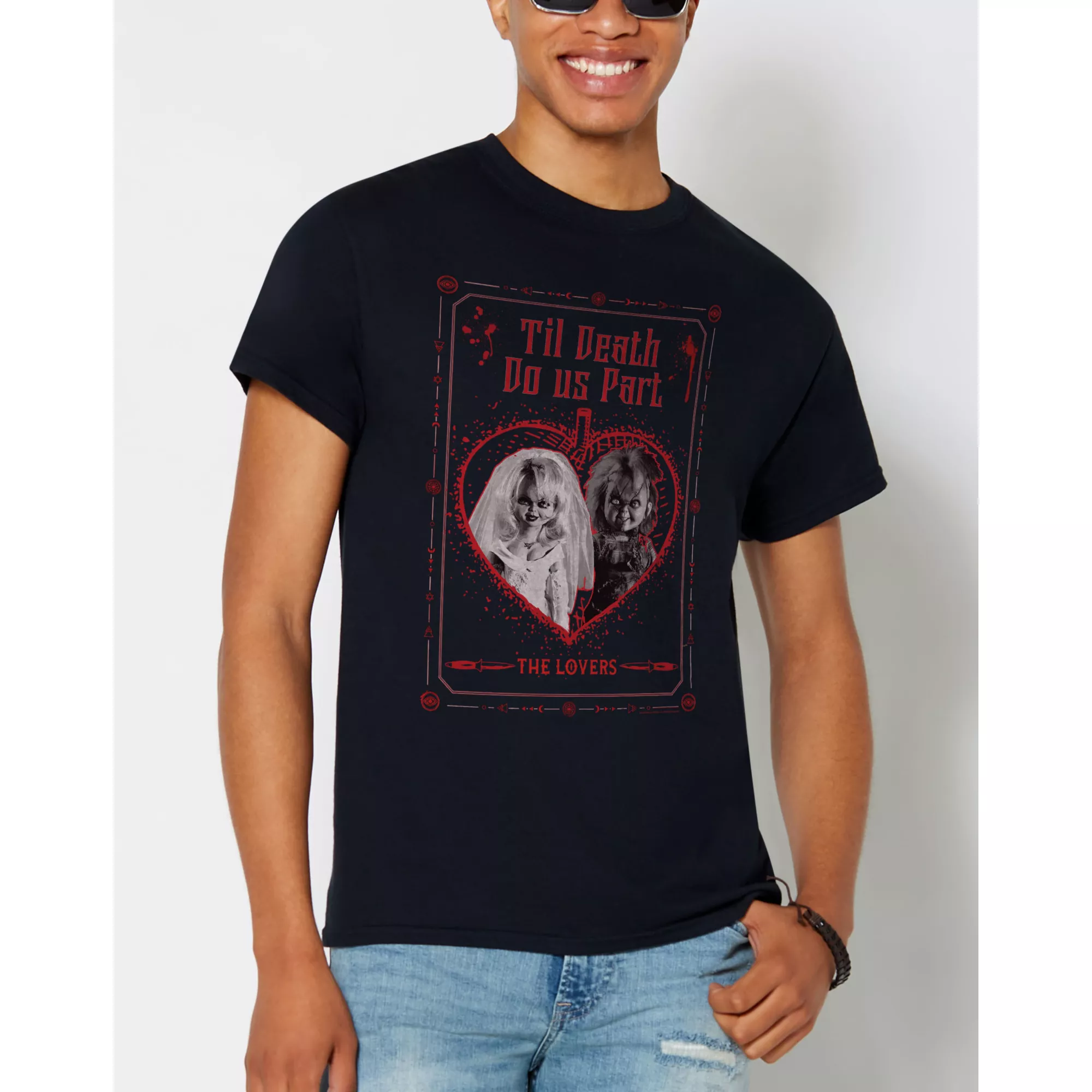 Til Death Do Us Part Chucky and Tiffany T Shirt at Spencer's