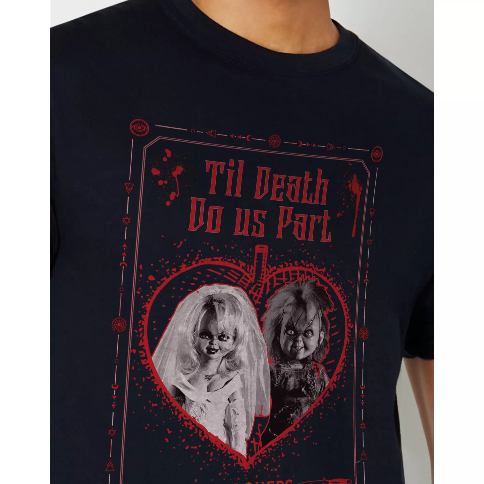 Til Death Do Us Part Chucky and Tiffany T Shirt at Spencer's