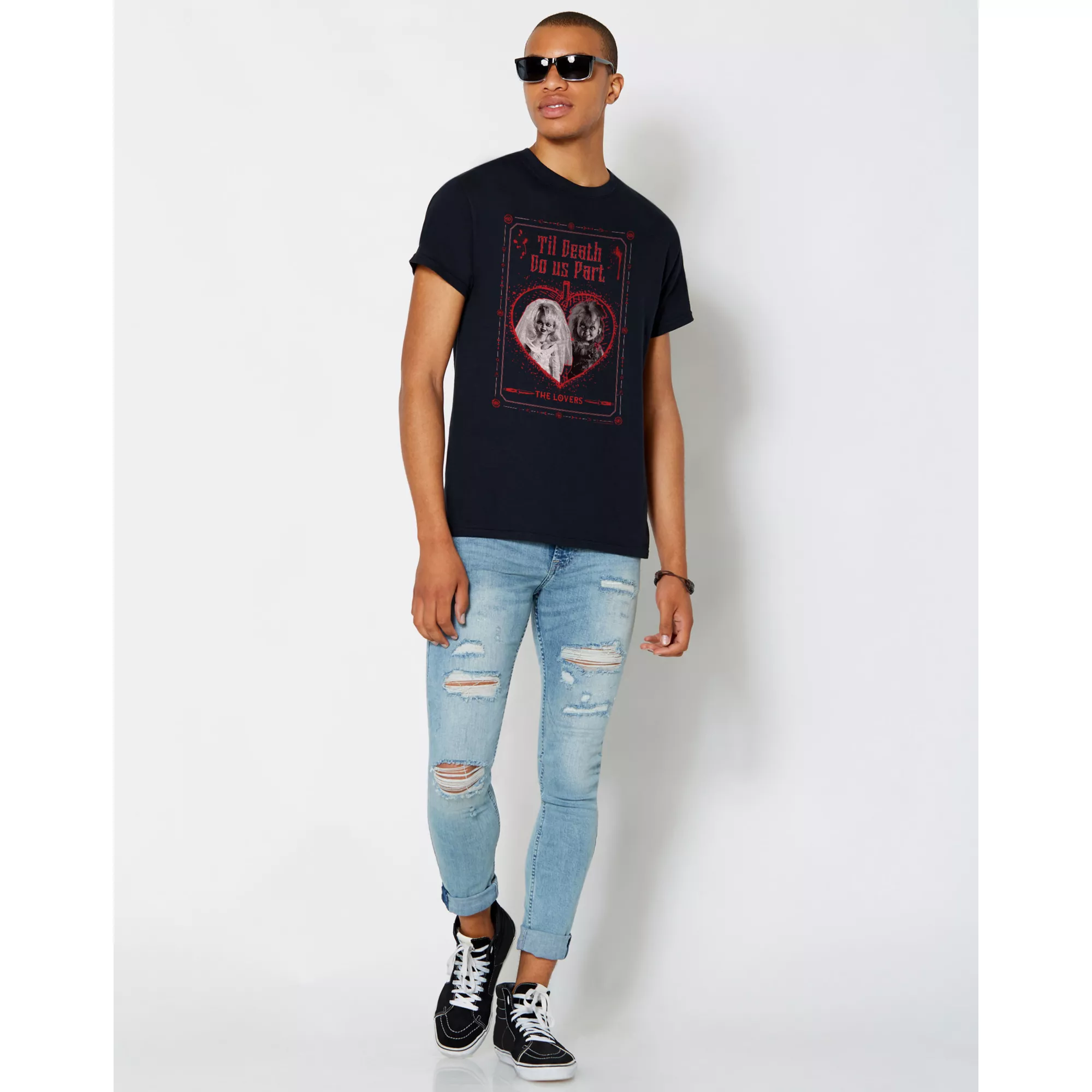 Til Death Do Us Part Chucky and Tiffany T Shirt at Spencer's