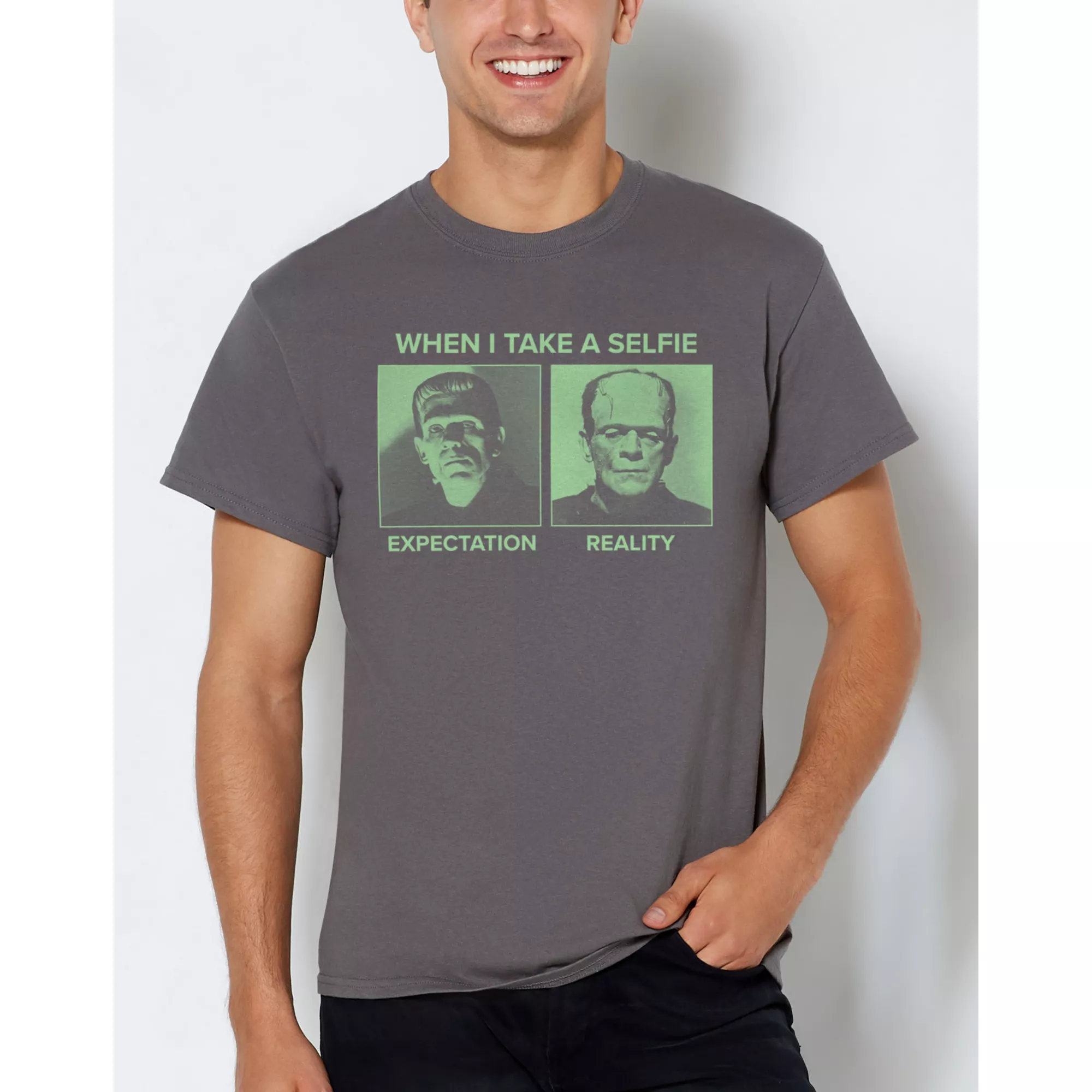 Frankenstein Selfie T Shirt at Spencer's
