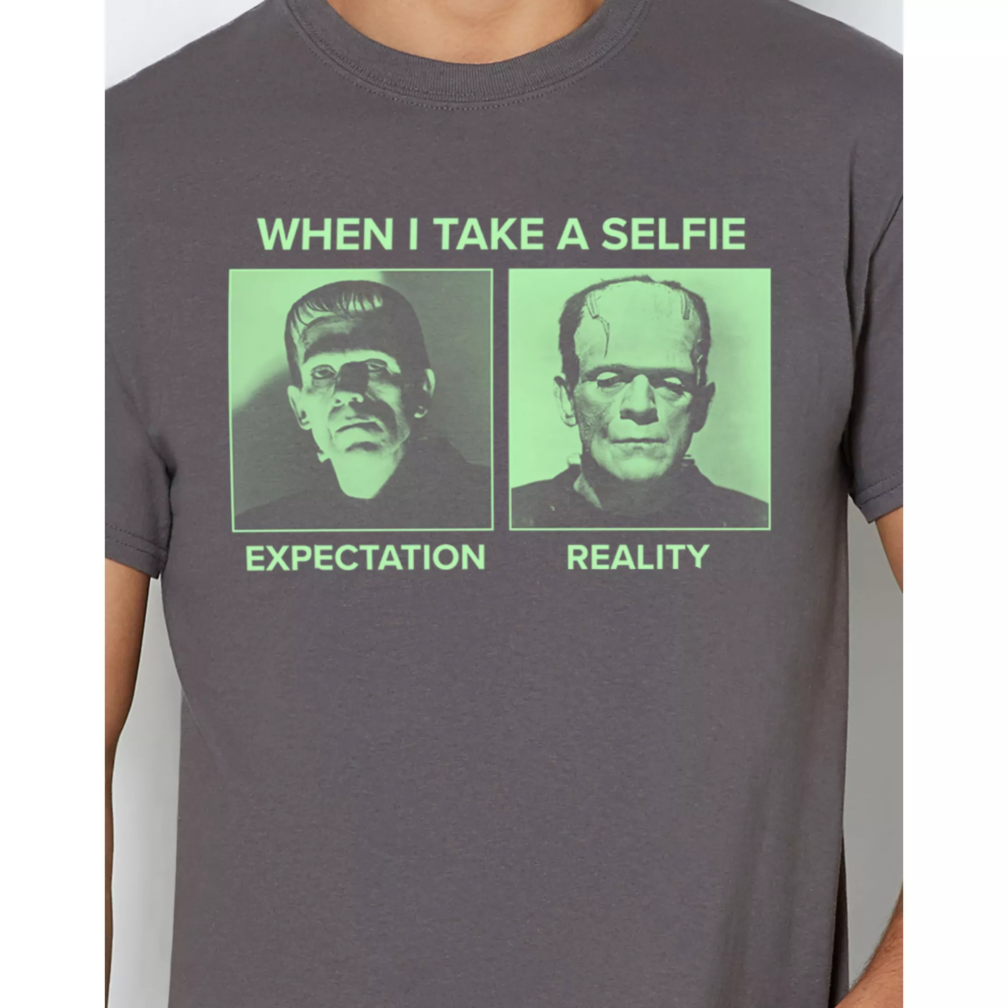 Frankenstein Selfie T Shirt at Spencer's