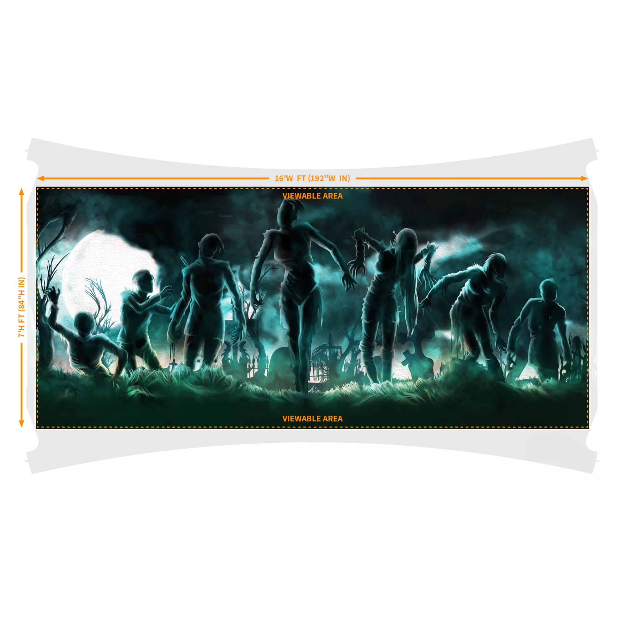 Undead Nightmare Garage Double Door Cover at Spirit Halloween