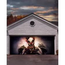 Creepy Carney Garage Double Door Cover at Spirit Halloween
