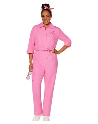 Adult Plus Size Pink Power Jumpsuit - Barbie the Movie 