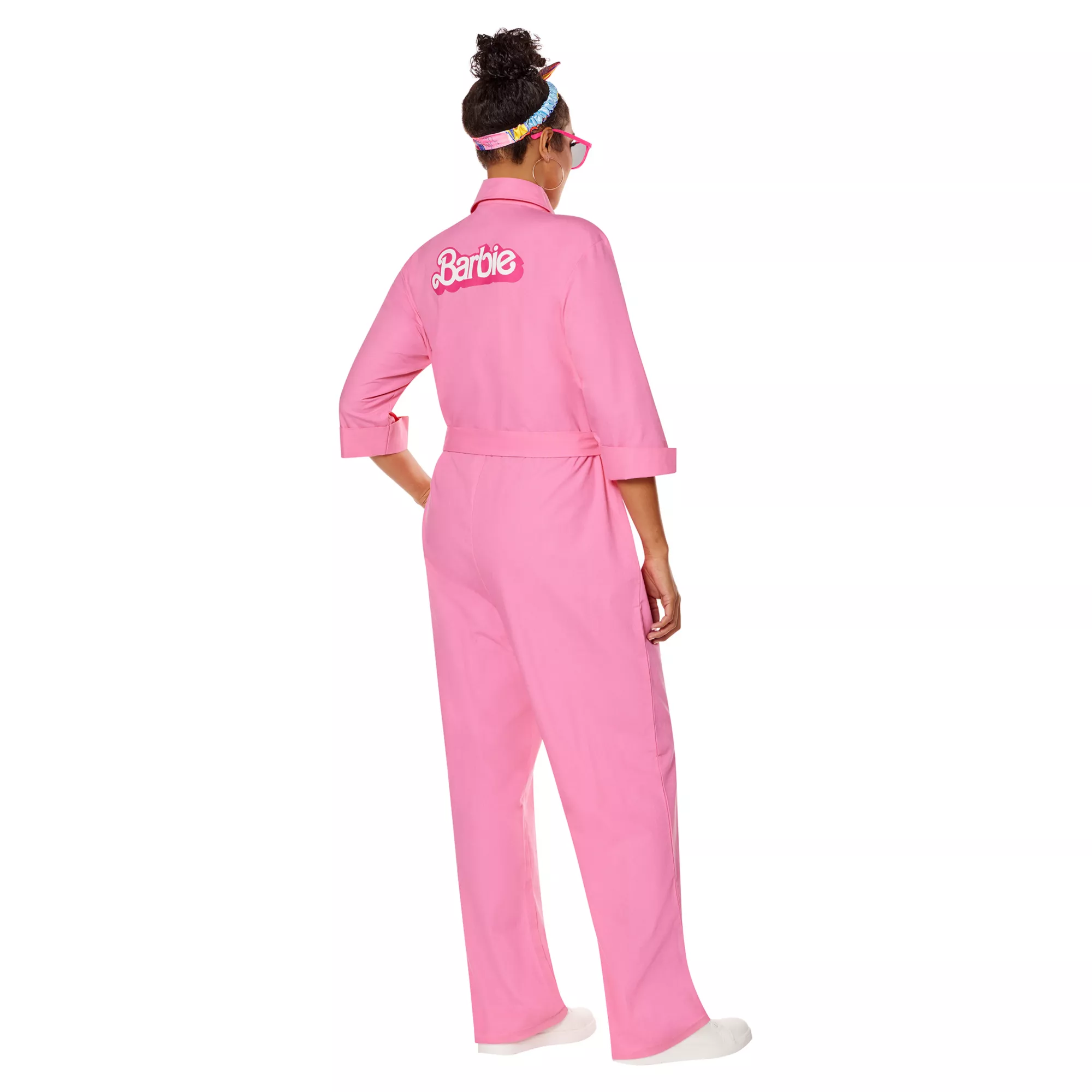 Adult Plus Size Pink Power Jumpsuit - Barbie the Movie at Spencer's