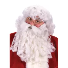 Adult Santa Wig and Beard Deluxe at Spirit Halloween