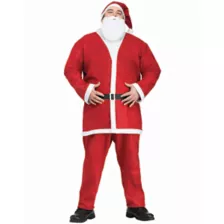 Adult Pub Crawl Sant Suit Plus Size Costume at Spirit Halloween