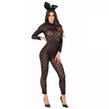 Adult Sheer Bunny Bodysuit - Playboy at Spirit Halloween