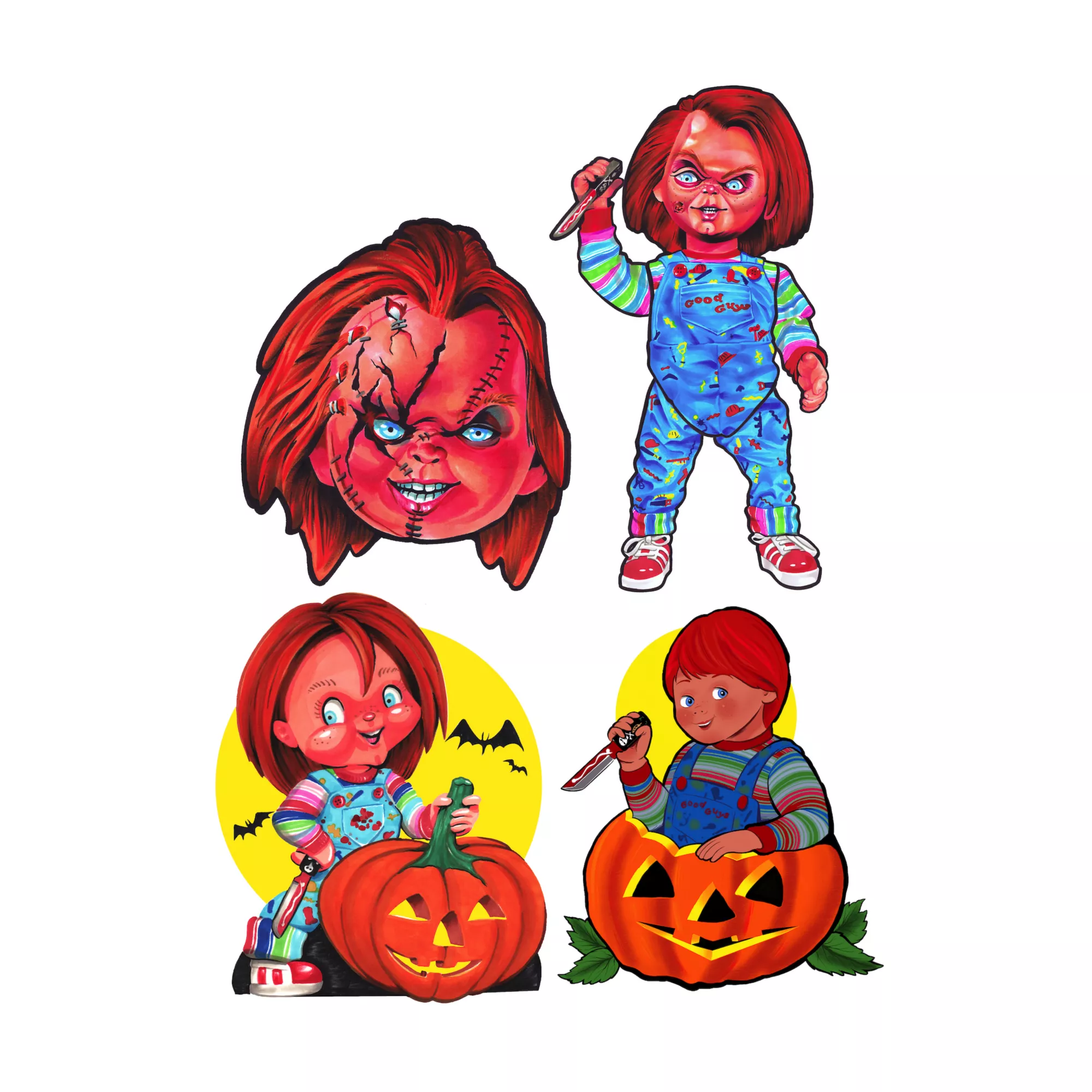 Child's Play Chucky Wall Clings at Spirit Halloween