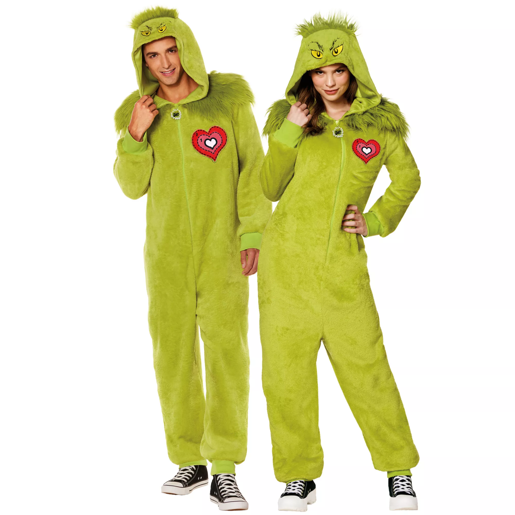 Adult The Grinch Jumpsuit Costume - Dr. Seuss at Spirit Halloween
