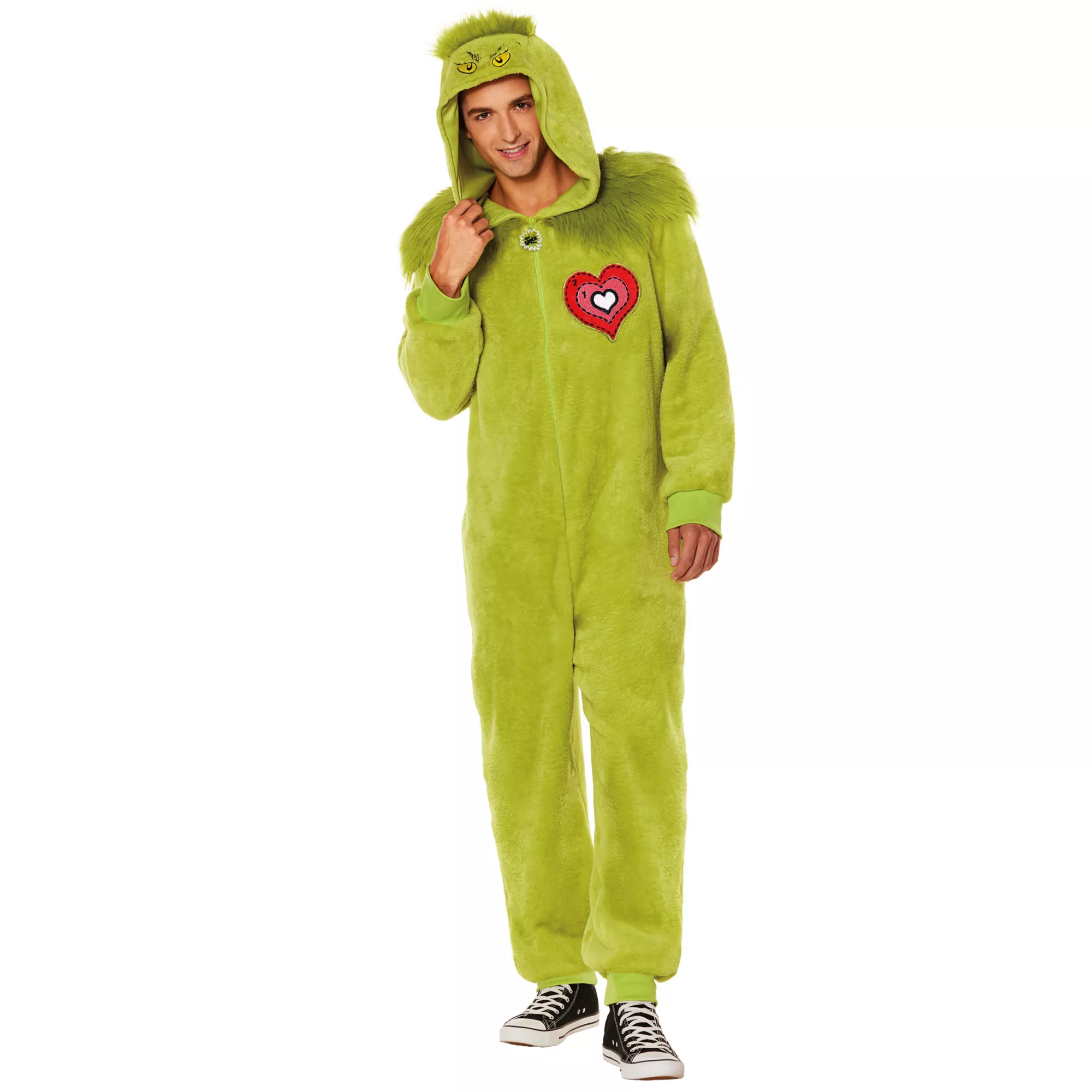 Adult The Grinch Jumpsuit Costume - Dr. Seuss at Spirit Halloween