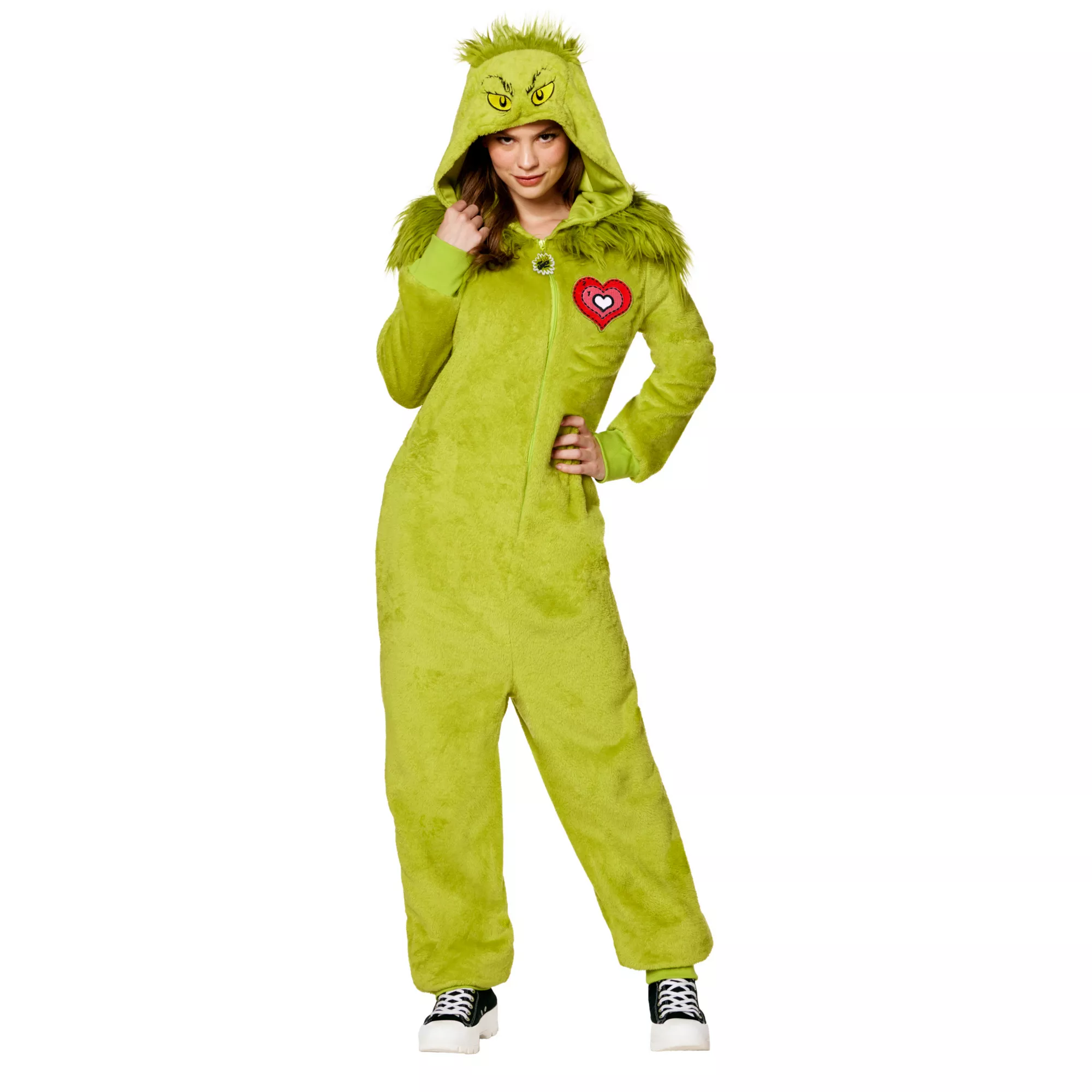 Adult The Grinch Jumpsuit Costume - Dr. Seuss at Spirit Halloween