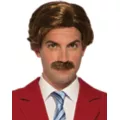 Anchorman Ron Burgundy Wig and Mustache at Spirit Halloween