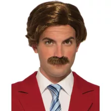 Anchorman Ron Burgundy Wig and Mustache at Spirit Halloween