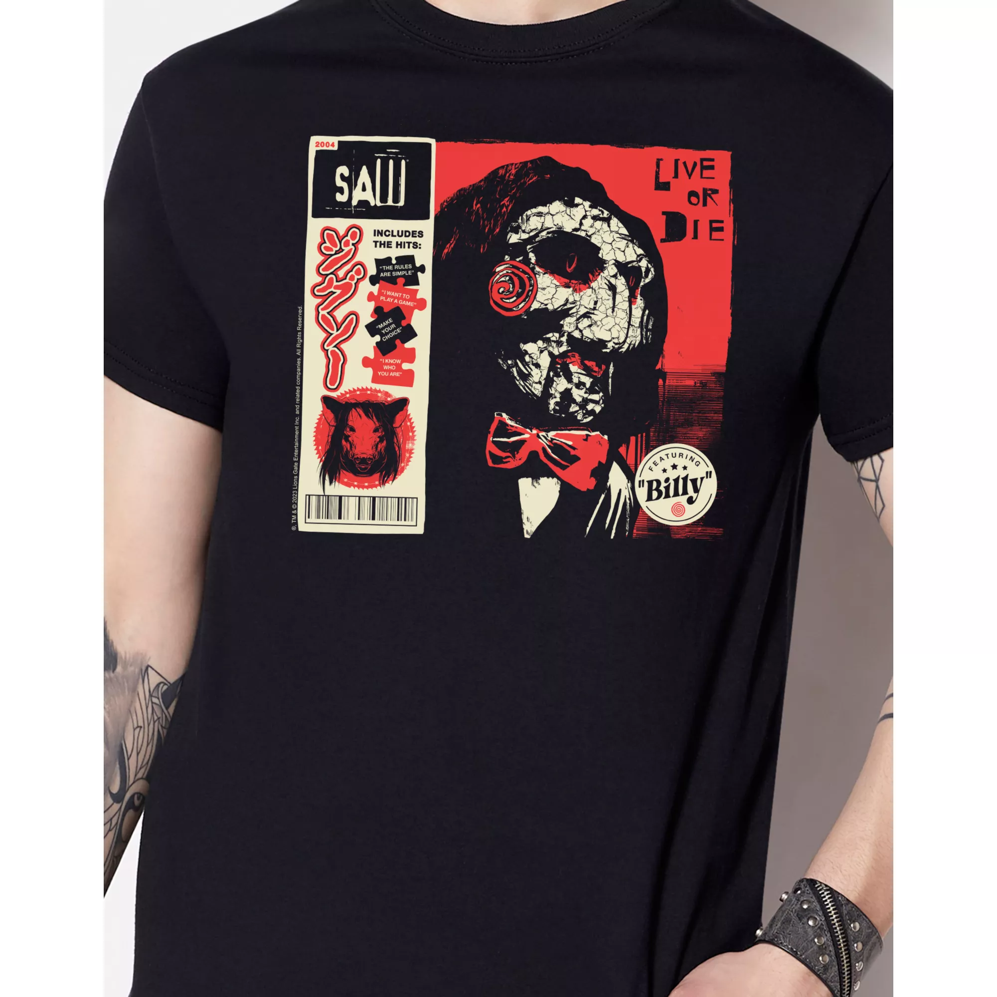 Jigsaw Cover T Shirt - Saw at Spencer's