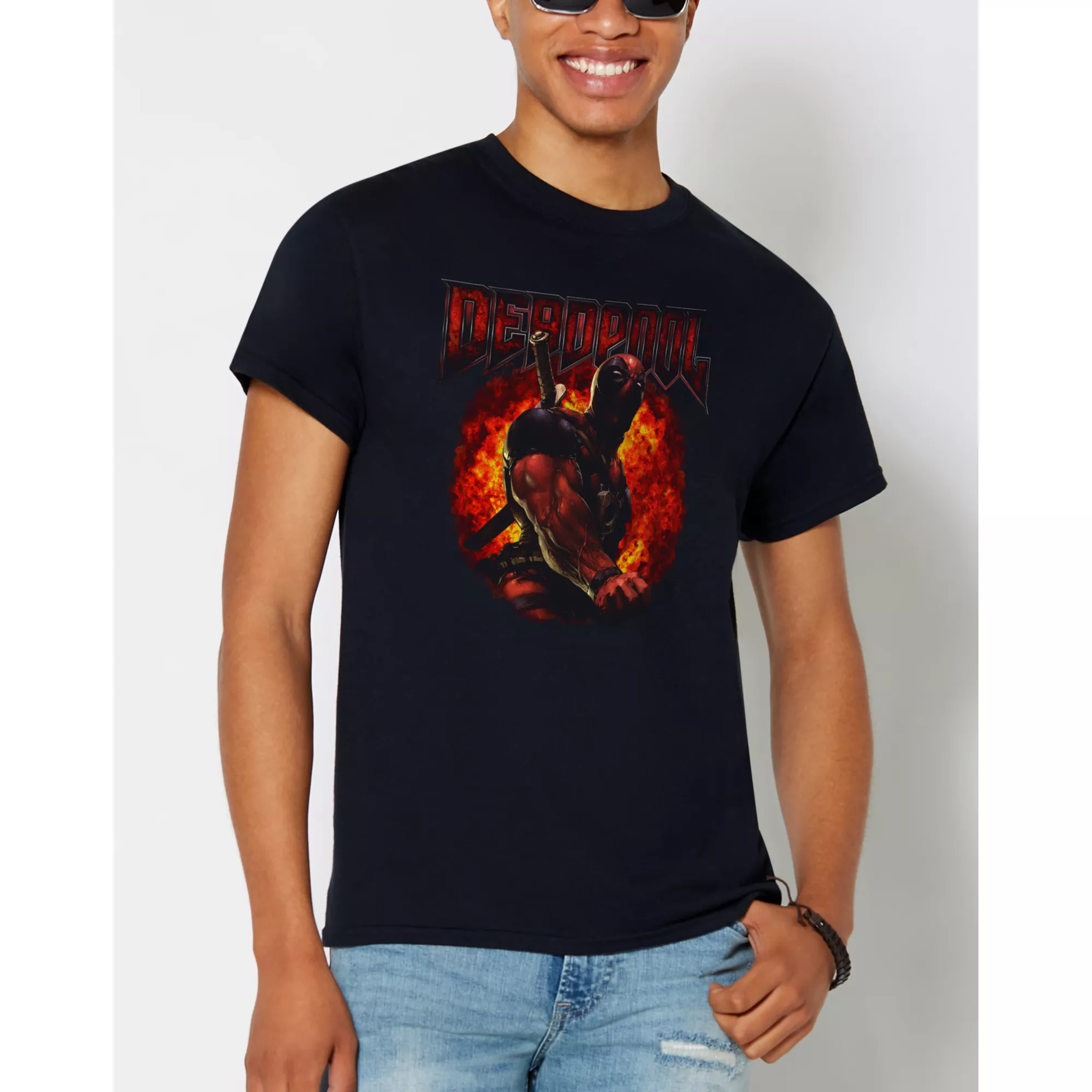 Deadpool Explosion T Shirt - Marvel at Spencer's