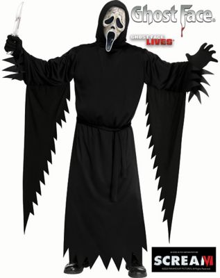 Adult Aged Ghost Face ® Plus Size Costume - Scream VI - Spirithalloween.com