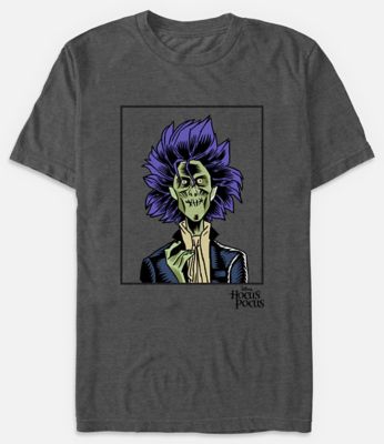 Billy Frame T Shirt - Hocus Pocus, Charcoal, Small - Spirit Halloween