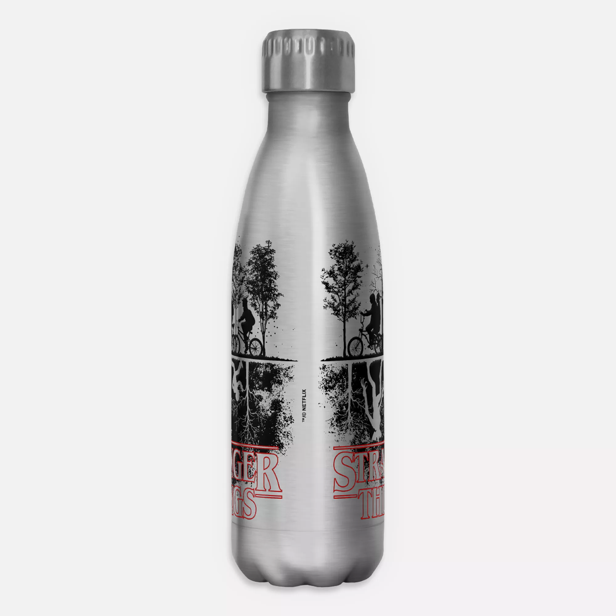 The Upside Down Stainless Steel Water Bottle 17 oz. - Stranger Things at Spencer's