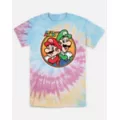 Tie Dye Mario and Luigi Pose T Shirt - Super Mario Bros. at Spencer's
