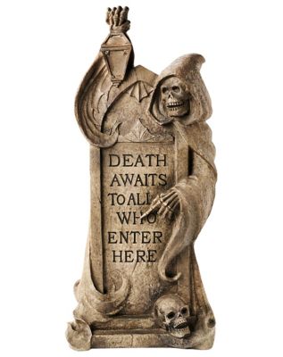 Reaper Tombstone - 2023 Spirit Hallows Cemetery - Spirithalloween.com