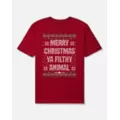 Merry Christmas Ya Filthy Animal T Shirt - A Christmas Story at Spencer's