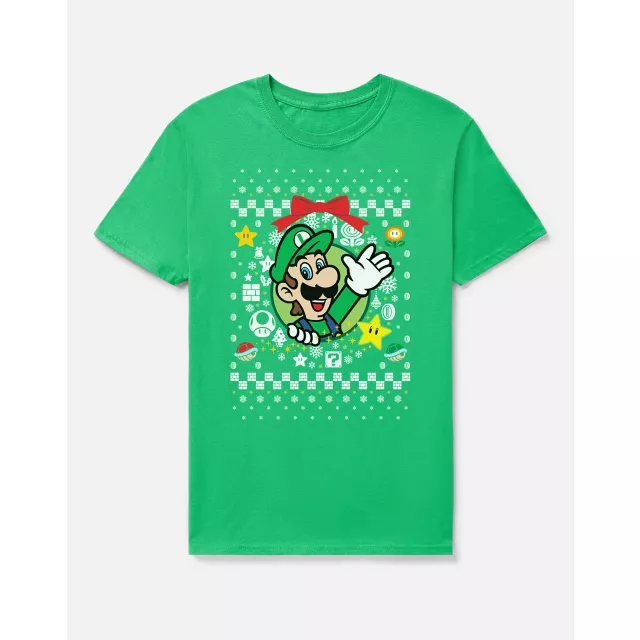 Luigi Christmas T Shirt - Nintendo at Spencer's