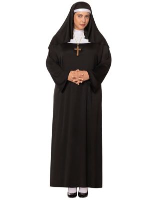 Plus Size Nun Costume, Black/White, 2X - Spirit Halloween