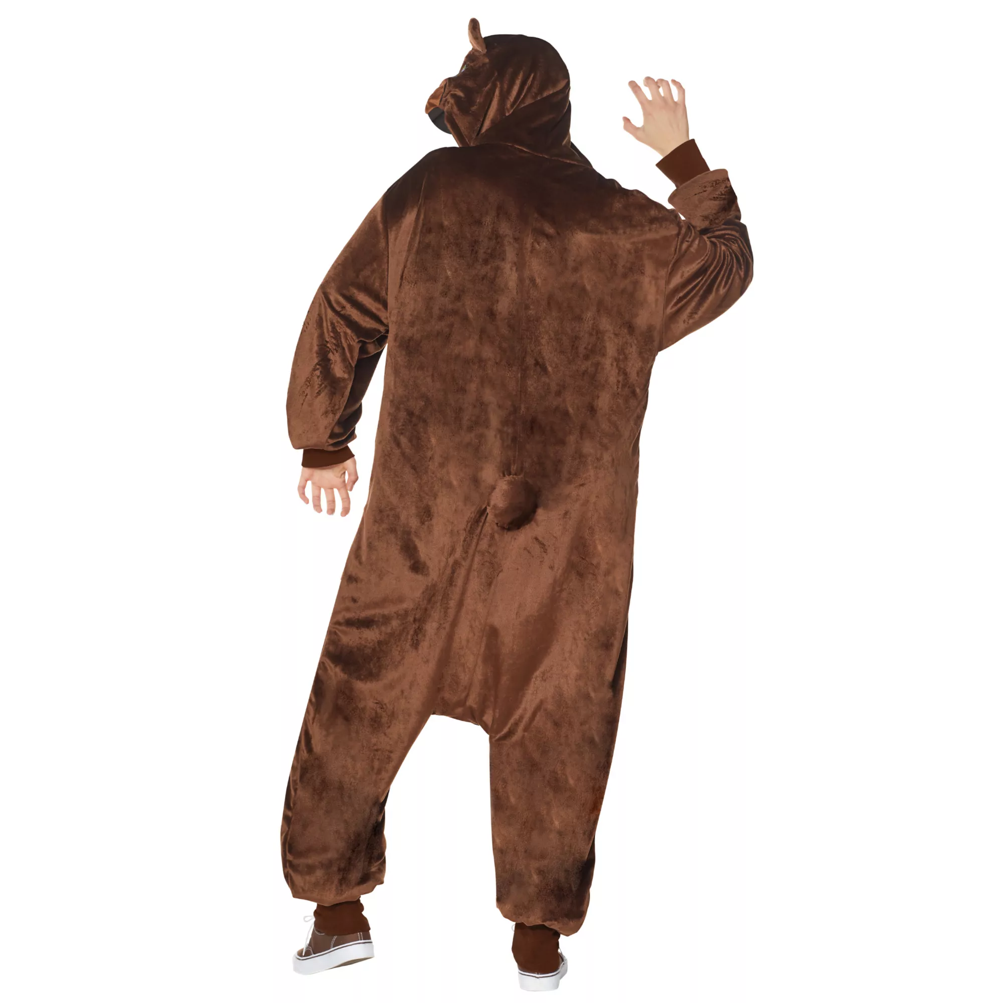 Adult Plus Size Bear Jumpsuit Costume at Spirit Halloween