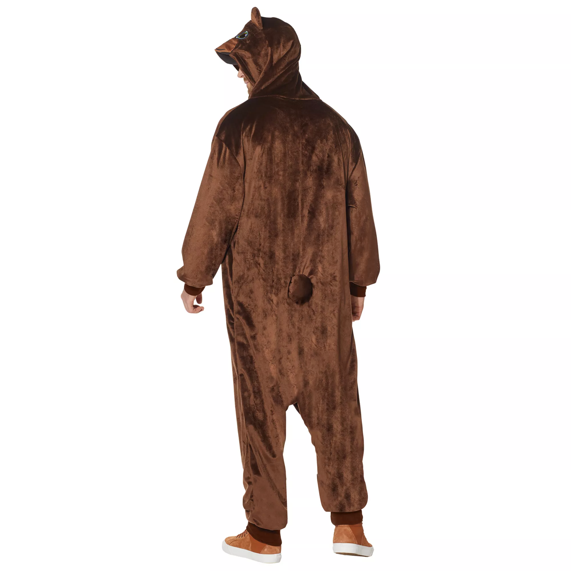 Adult Plus Size Bear Jumpsuit Costume at Spirit Halloween