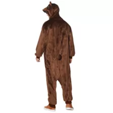 Adult Plus Size Bear Jumpsuit Costume at Spirit Halloween