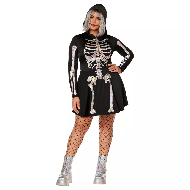 Plus size skeleton costume best sale