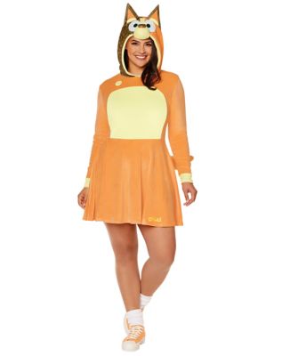 Adult Chilli Dress Plus Size Costume - Bluey, Orange, 1X - Spirit Halloween