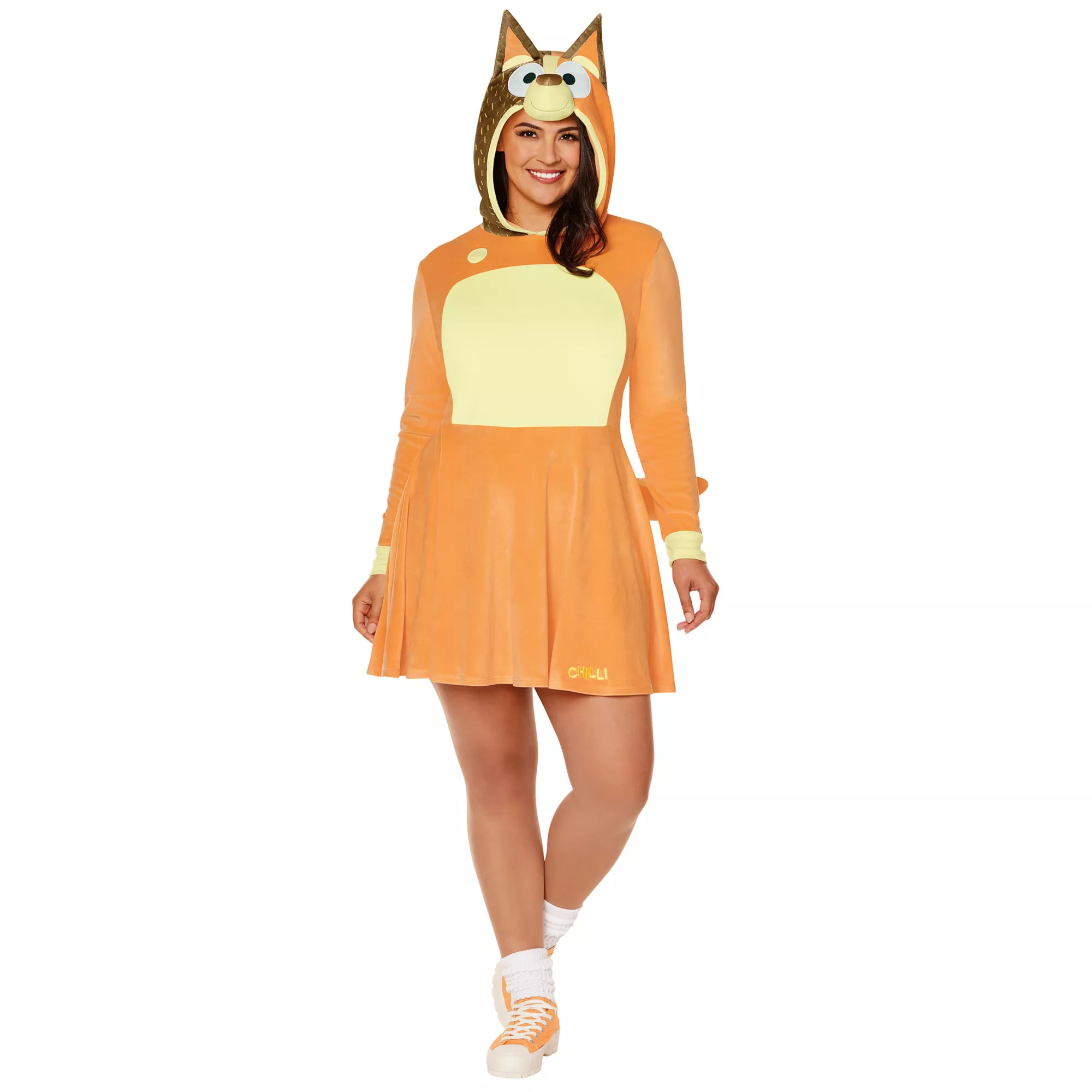 Adult Chilli Dress Plus Size Costume - Bluey at Spencer's