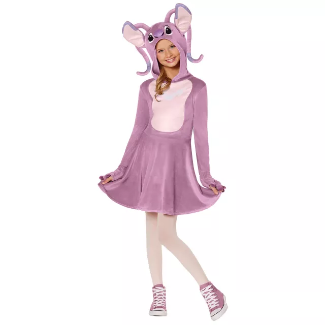 Pink stitch dress best sale