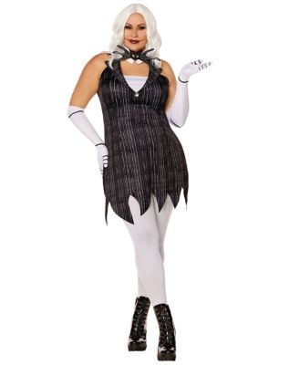 Adult Jack Skellington Plus Size Dress Costume - The Nightmare Before, Black/White, 2X - Spirit Halloween