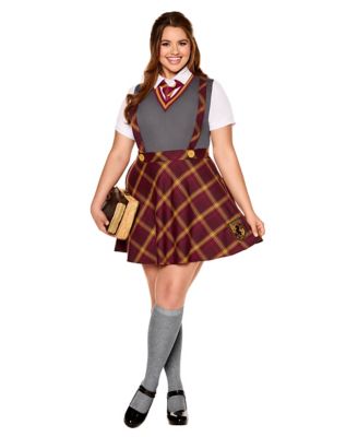 Adult Gryffindor Plus Size Dress Costume - Harry Potter, Red, 1X - Spirit Halloween