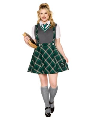 Adult Slytherin Plus Size Dress Costume - Harry Potter, Green, 2X - Spirit Halloween
