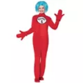 Adult The Thing Plus Size Jumpsuit Costume - The Cat in the Hat at Spirit Halloween