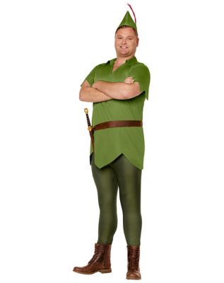 Adult Peter Pan Plus Size Costume - Disney, Green, 2X - Spirit Halloween