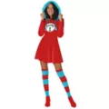 Adult Thing 1 Dress Plus Size Costume - Dr. Seuss at Spirit Halloween